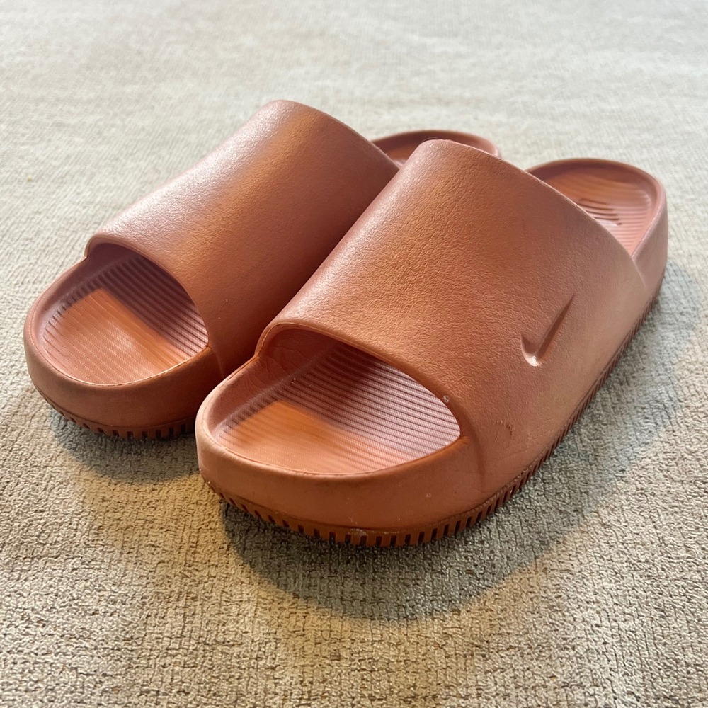Nike Calm Slides Terracotta Orange Foam Sandals DX4816-800 Women's Size 6